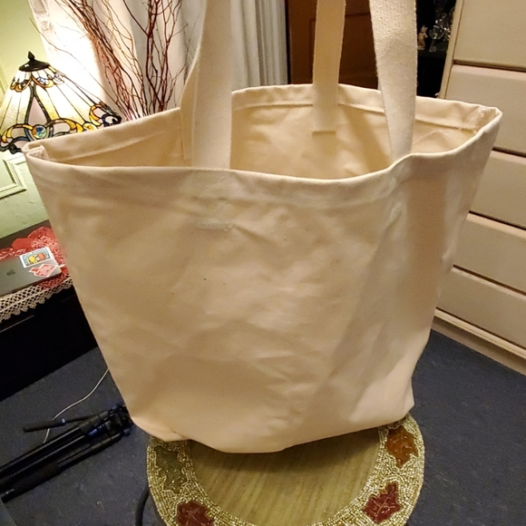 Handmade tote painted & embroidered - Picture 3 of 5
